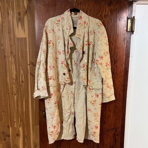 Magnolia Pearl Floral Cream Coat